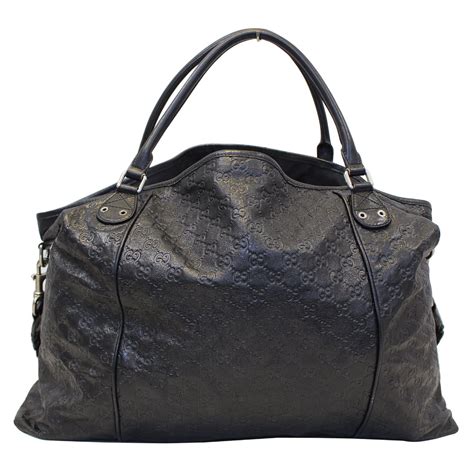 gucci black tote large|gucci tote bag black leather.